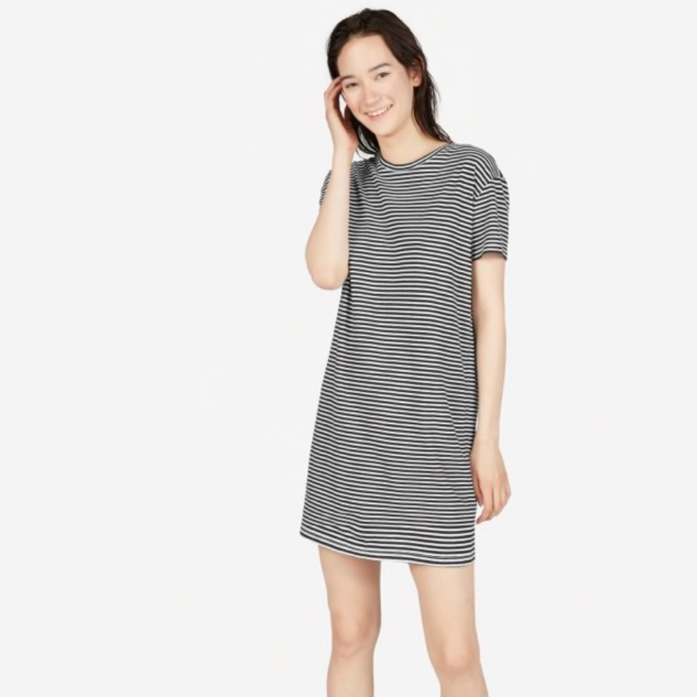 Everlane The Cotton Box-Cut Tee Shirt Dress